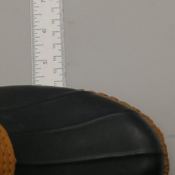 Tommy Hilfiger Mens Duck Boot Russel Tan Navy Leather Rubber Lace Up Round Toe 8 - Picture 5 of 10